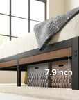 Kai Bamboo and Metal Platform Bed Frame - From Where Finds - 
