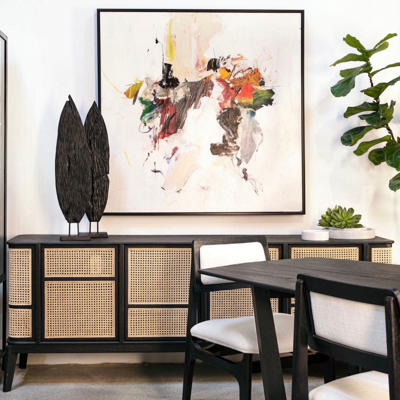 Kanton 84" Rattan Sideboard - From Where - 