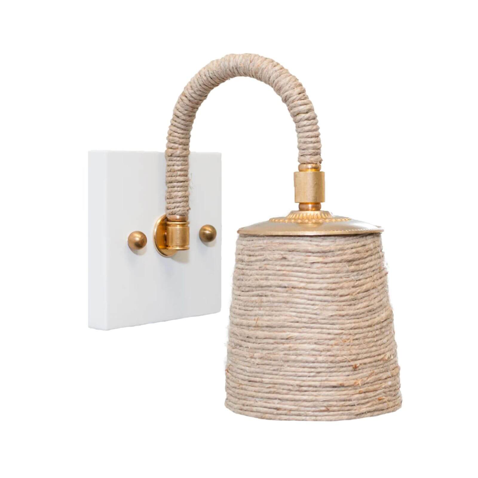 Katy Hemp Wrapped Sconce - From Where - 