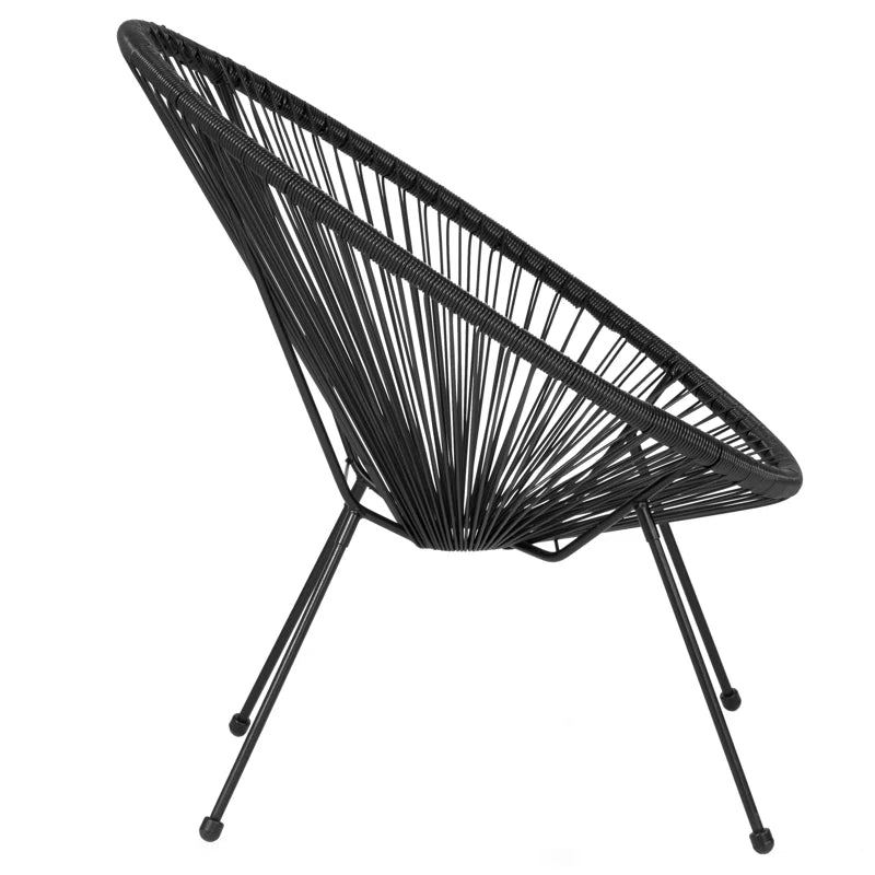 Kelleia Oval Woven Papasan Lounge Chair - From Where - 