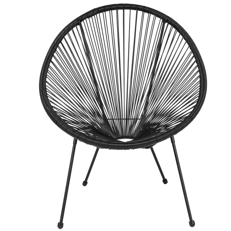 Kelleia Oval Woven Papasan Lounge Chair - From Where - 