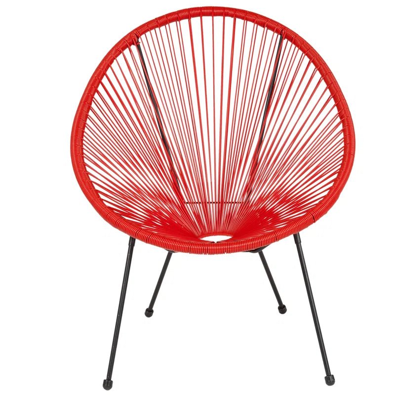 Kelleia Oval Woven Papasan Lounge Chair - From Where - 