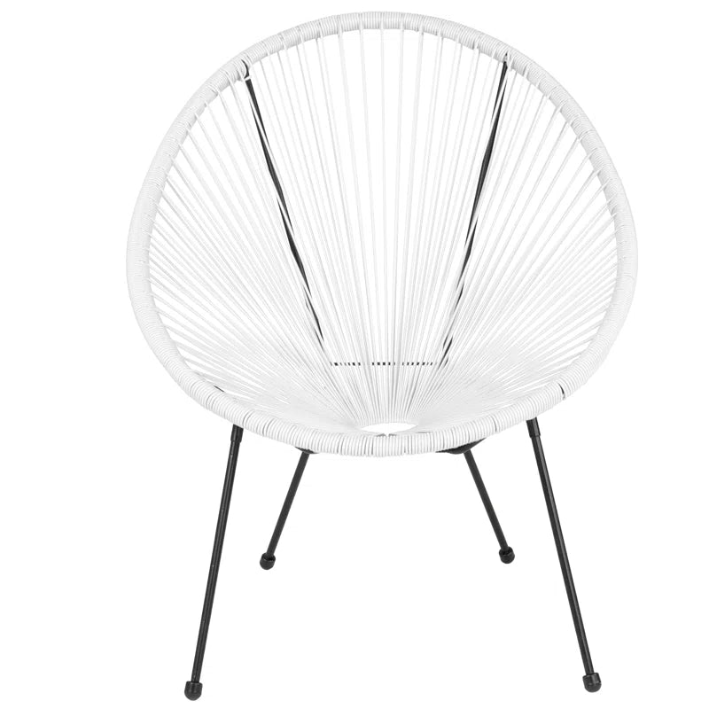 Kelleia Oval Woven Papasan Lounge Chair - From Where - 