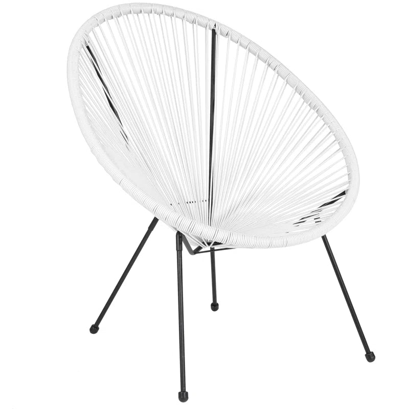 Kelleia Oval Woven Papasan Lounge Chair - From Where - 
