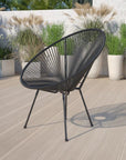 Kelleia Oval Woven Papasan Lounge Chair - From Where - 