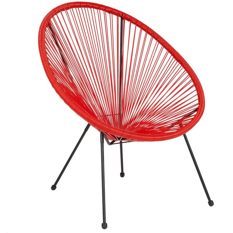 Kelleia Oval Woven Papasan Lounge Chair - From Where - 