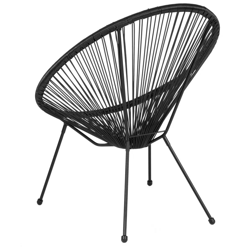 Kelleia Oval Woven Papasan Lounge Chair - From Where - 