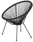 Kelleia Oval Woven Papasan Lounge Chair - From Where - 
