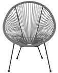 Kelleia Oval Woven Papasan Lounge Chair - From Where - 
