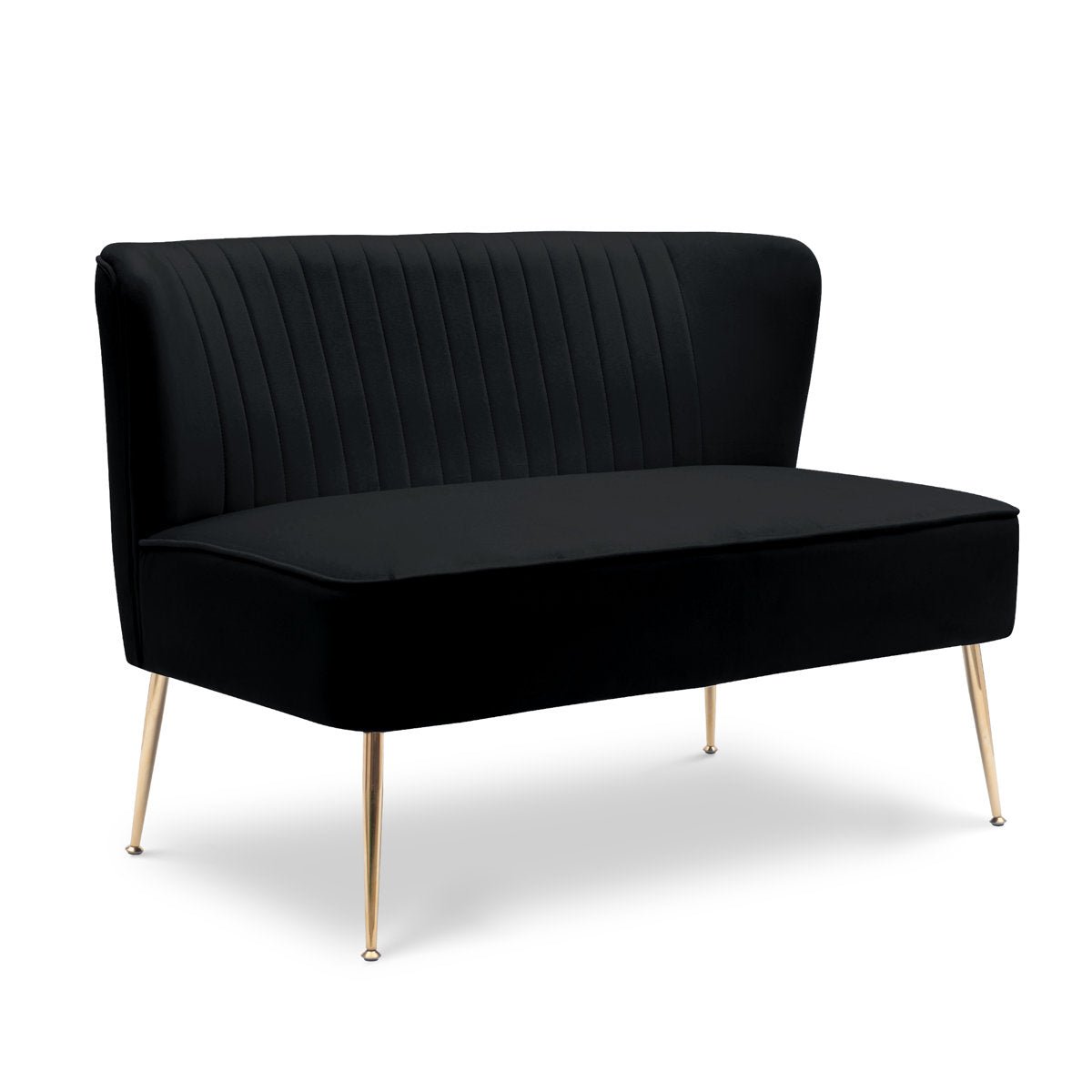 Kenisha 46'' Velvet Loveseat - From Where - 