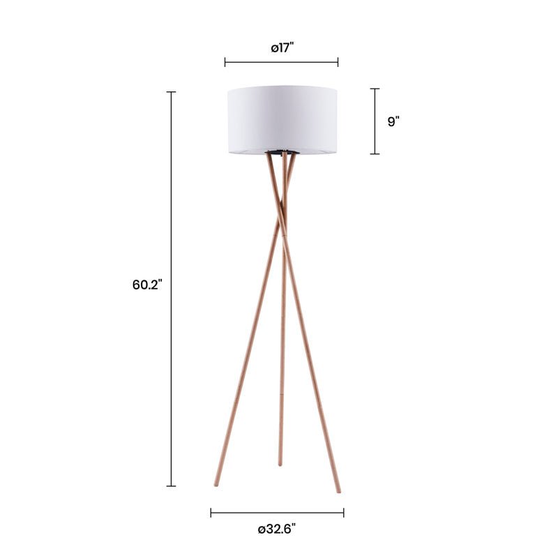 Kennerson 60" Tripod Floor Lamp - From Where - 