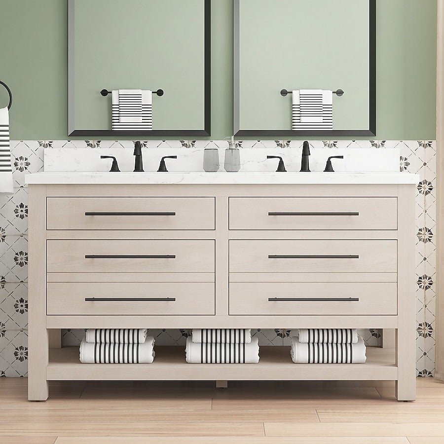 Kennilton Double Sink Bathroom Vanity - From Where - 