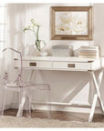 Kenton Wood Writing Desk with Drawers White - From Where - 