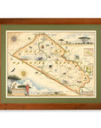 Kenya's Masai Mara National Reserve Hand - Drawn Map - From Where Finds - Map