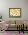 Kenya's Masai Mara National Reserve Hand - Drawn Map - From Where Finds - Map