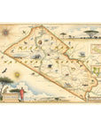 Kenya's Masai Mara National Reserve Hand - Drawn Map - From Where Finds - Map