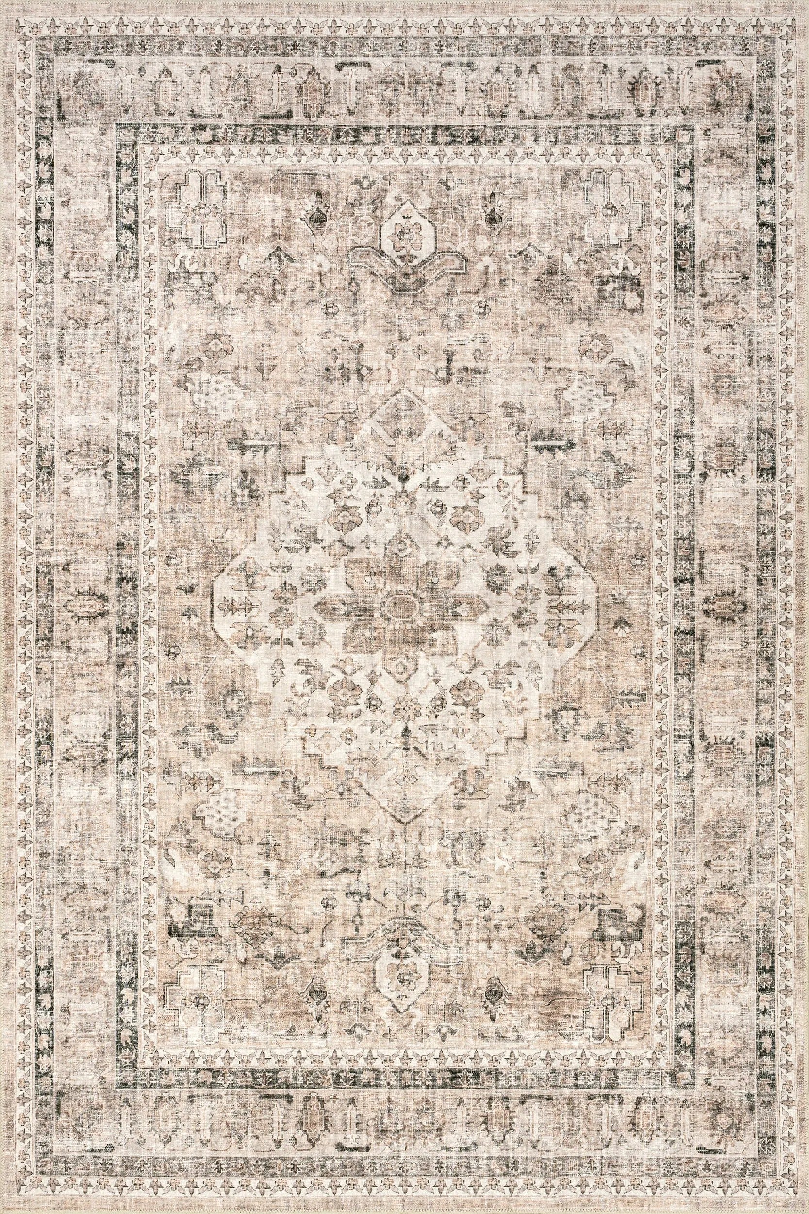 Keyara Spill Proof Washable Rug - From Where Finds -