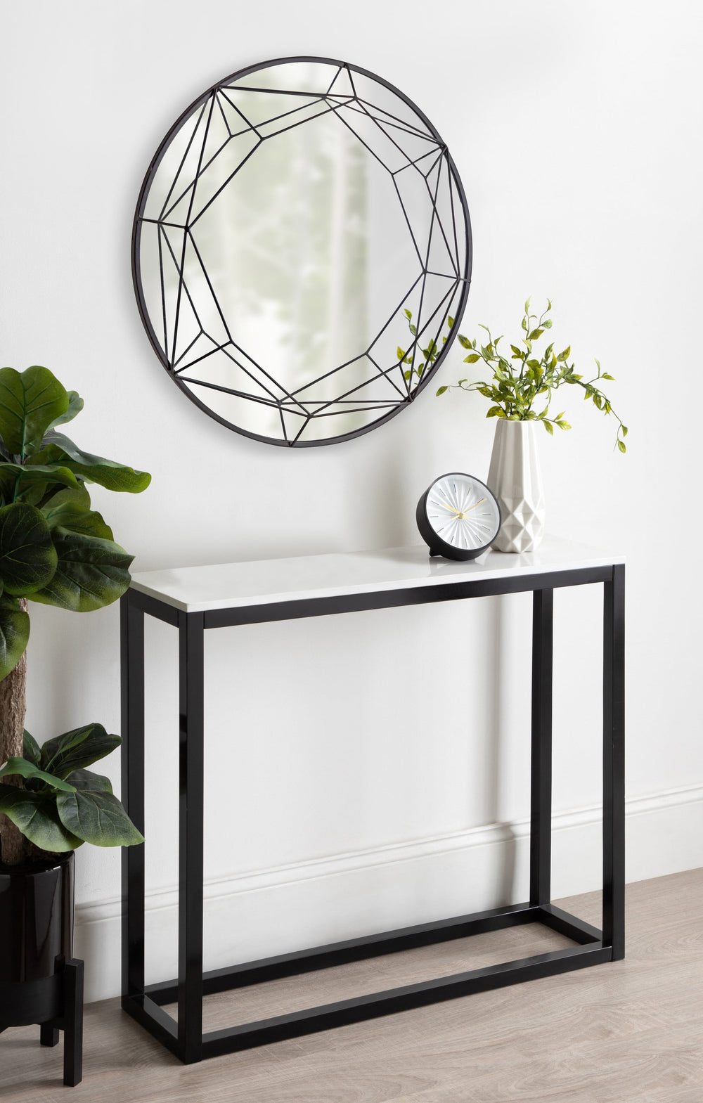 Keyleigh Glam Round Wall Mirror - From Where -