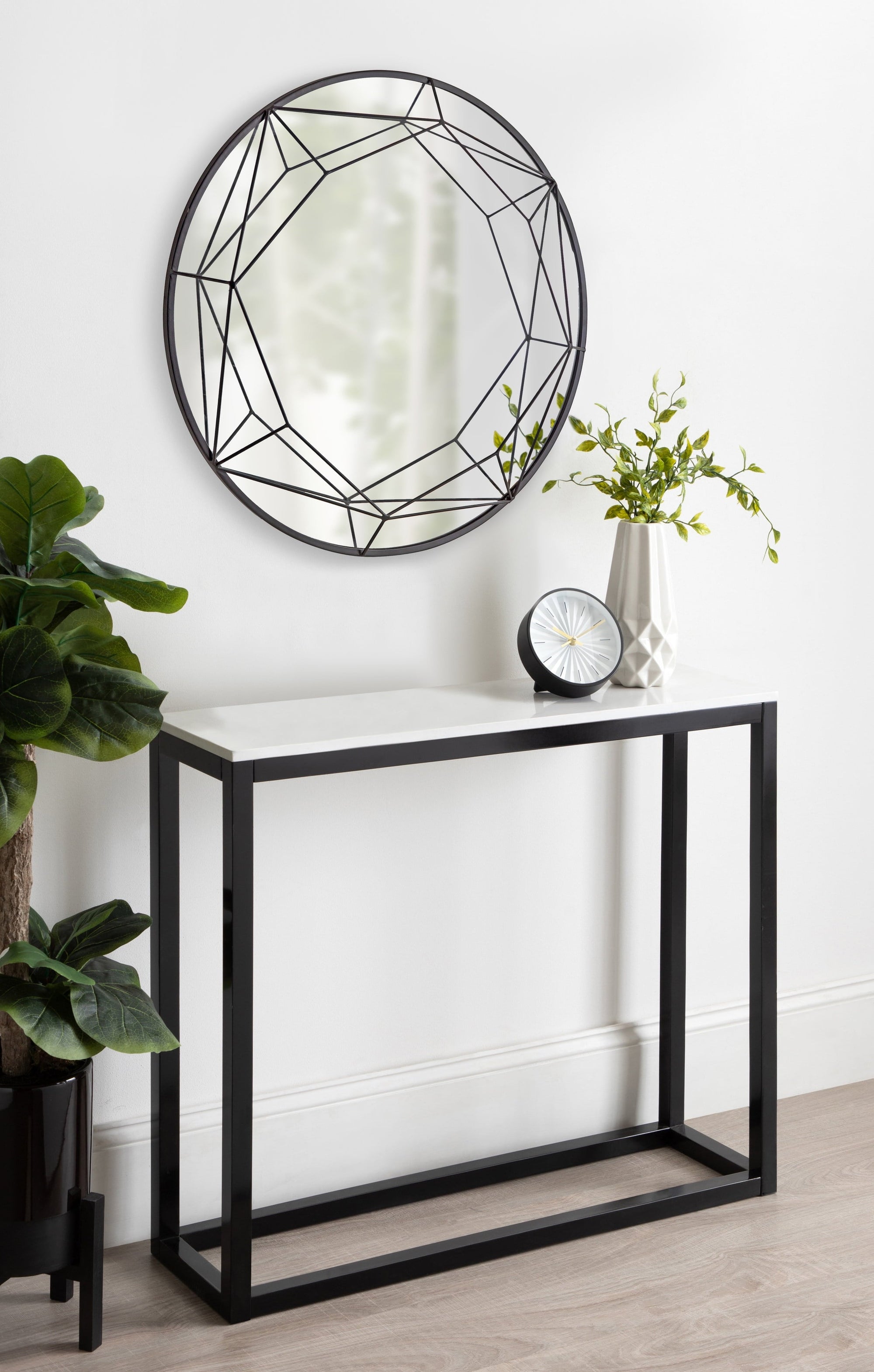 Keyleigh Glam Round Wall Mirror - From Where - 