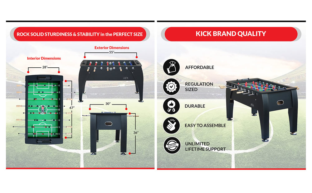 KICK Legend 55" Foosball Table - From Where - 