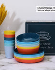 Kids Plates Bowls and Cups Set of 18 - From Where - 