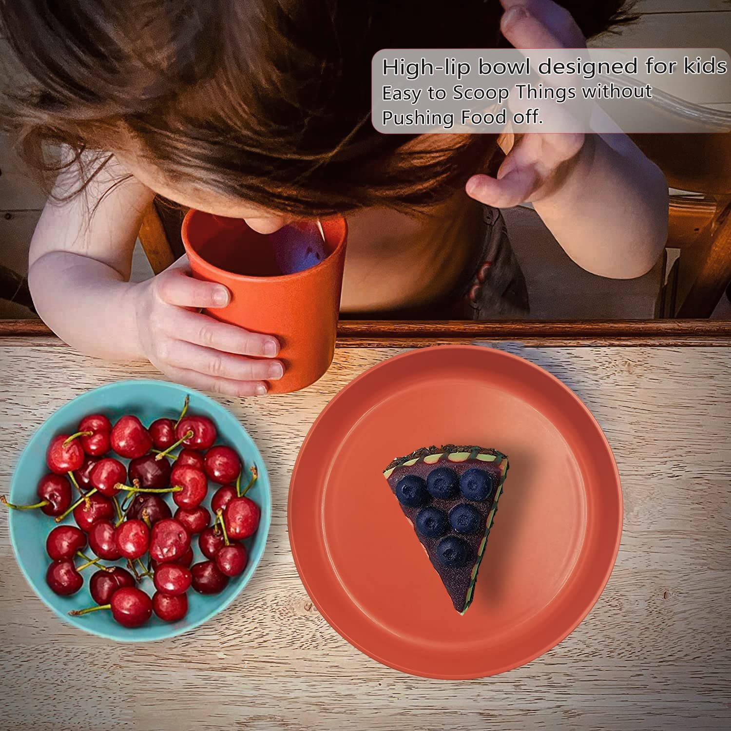 Kids Plates Bowls and Cups Set of 18 - From Where - 