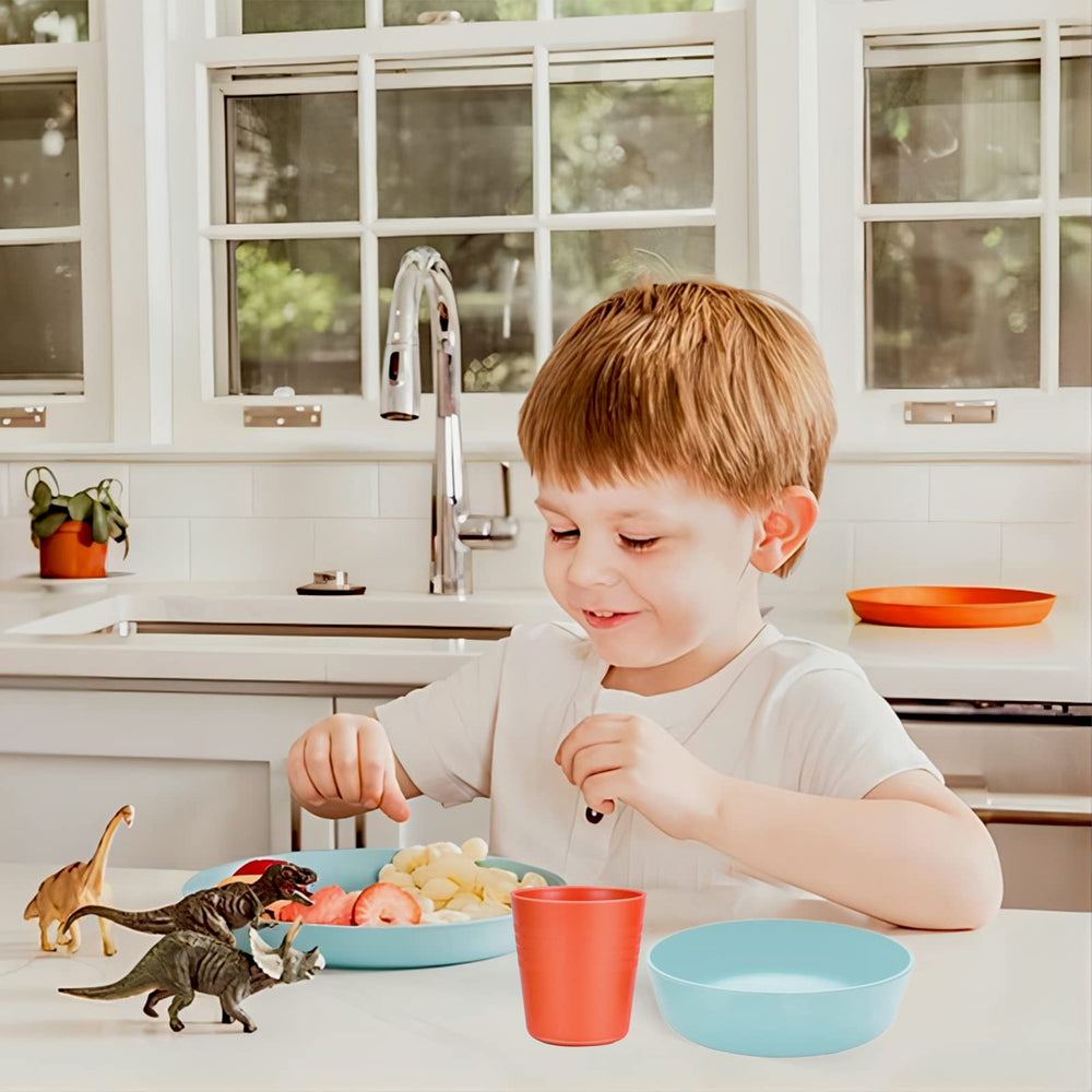 Kids Plates Bowls and Cups Set of 18 - From Where - 