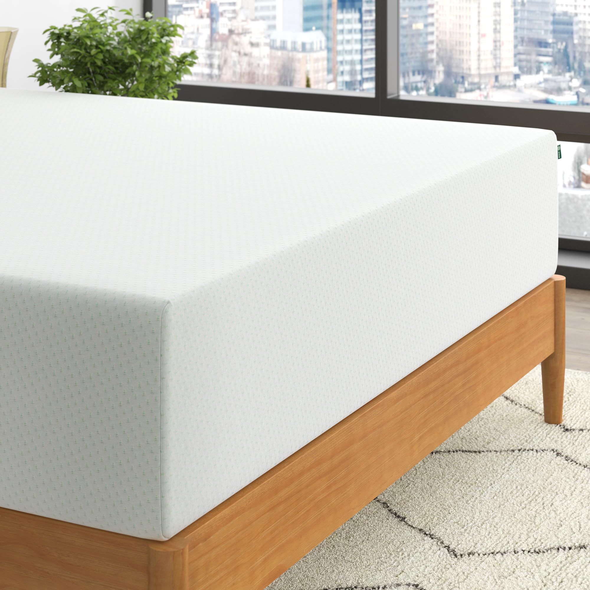King Size Green Tea Memory Foam Mattress - From Where - 