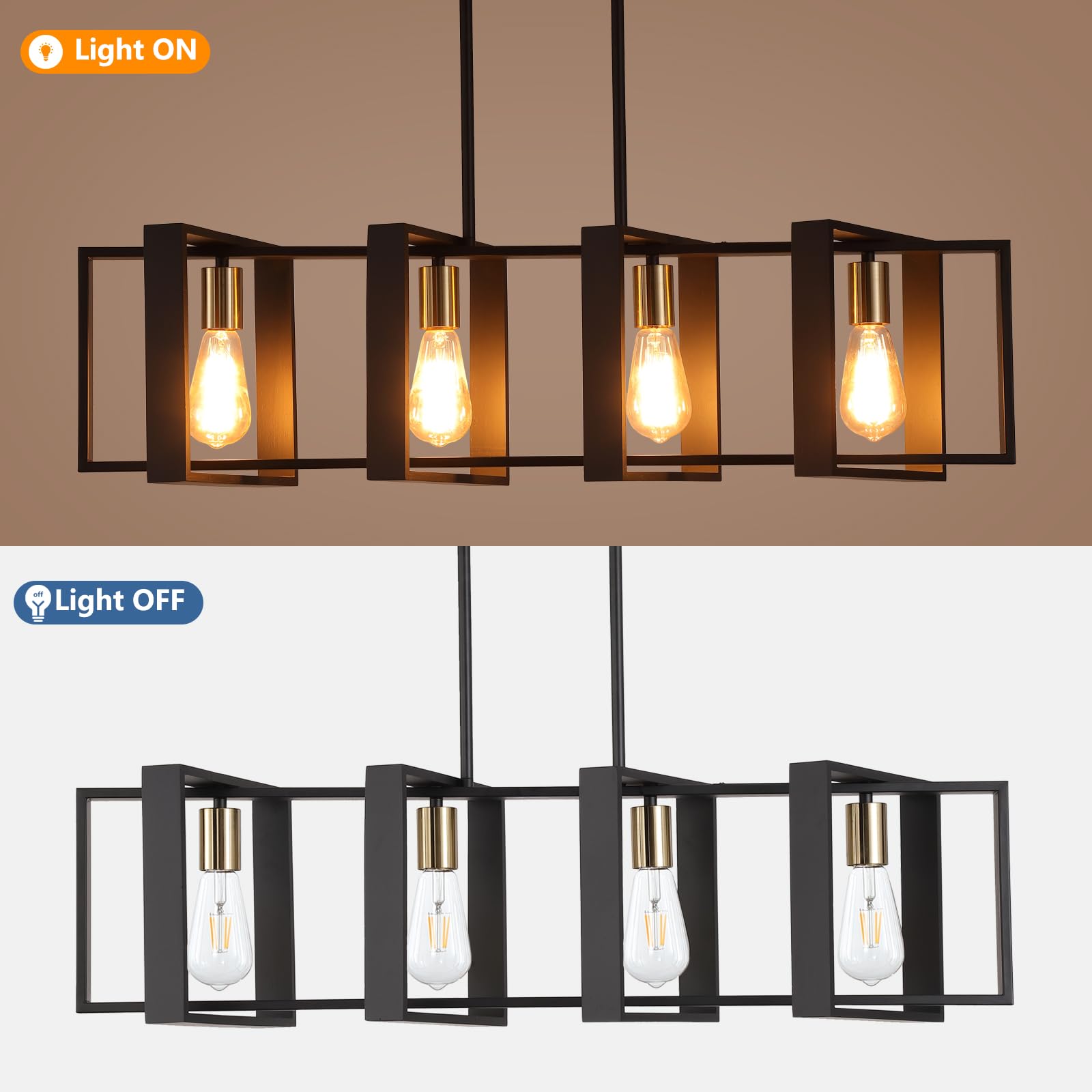 Kitchen Island 4 Lights Chandeliers - From Where - 