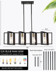 Kitchen Island 4 Lights Chandeliers - From Where - 