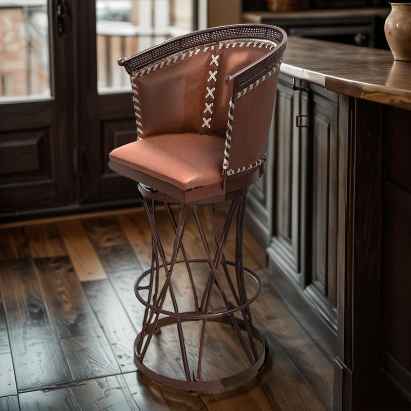 Kiyanah Heritage Swivel Barstool - From Where - 