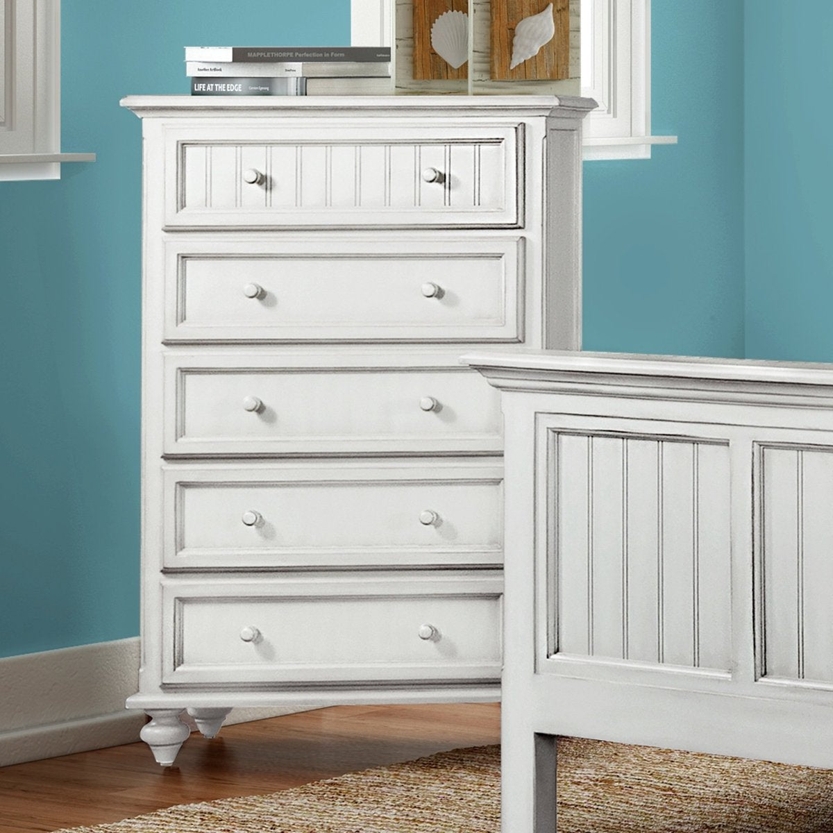 Kolya 5 - Drawer Coastal Chest - From Where - 