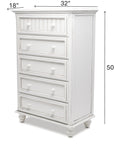 Kolya 5 - Drawer Coastal Chest - From Where - 