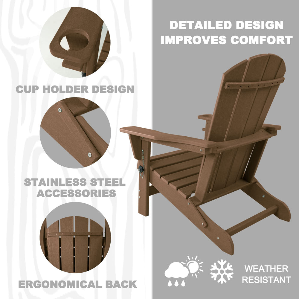 Kozyard Folding Adirondack Chair - From Where - 