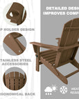 Kozyard Folding Adirondack Chair - From Where - 