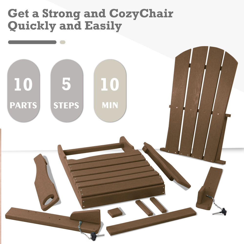 Kozyard Folding Adirondack Chair - From Where - 