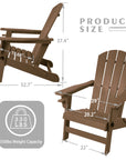 Kozyard Folding Adirondack Chair - From Where - 