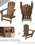 Kozyard Folding Adirondack Chair - From Where - 