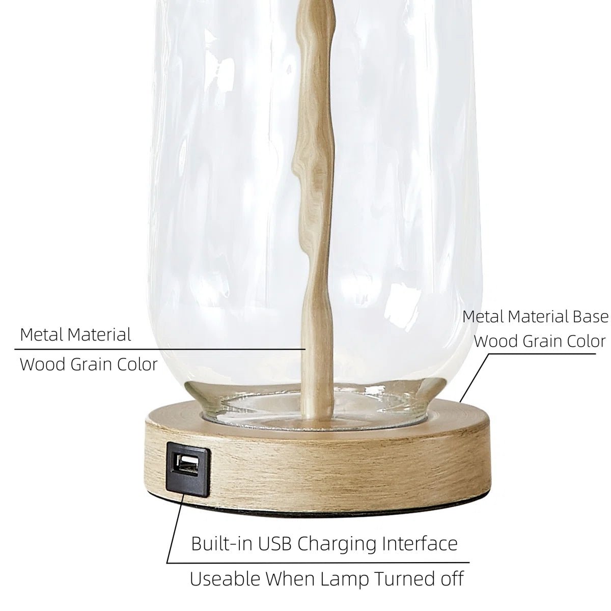 Krantz Glass Table Lamp (Set of 2) - From Where - 