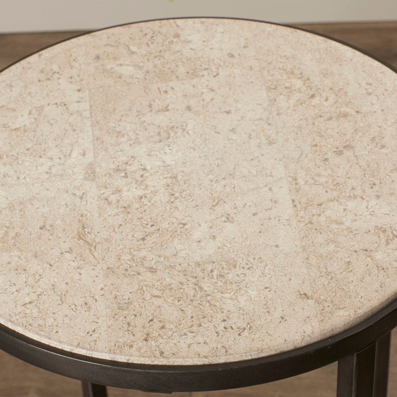 Kressley Stone Top End Table - From Where - 