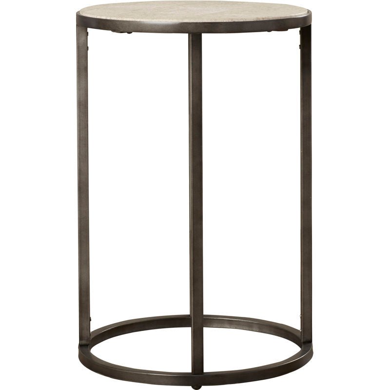 Kressley Stone Top End Table - From Where - 