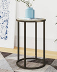 Kressley Stone Top End Table - From Where - 