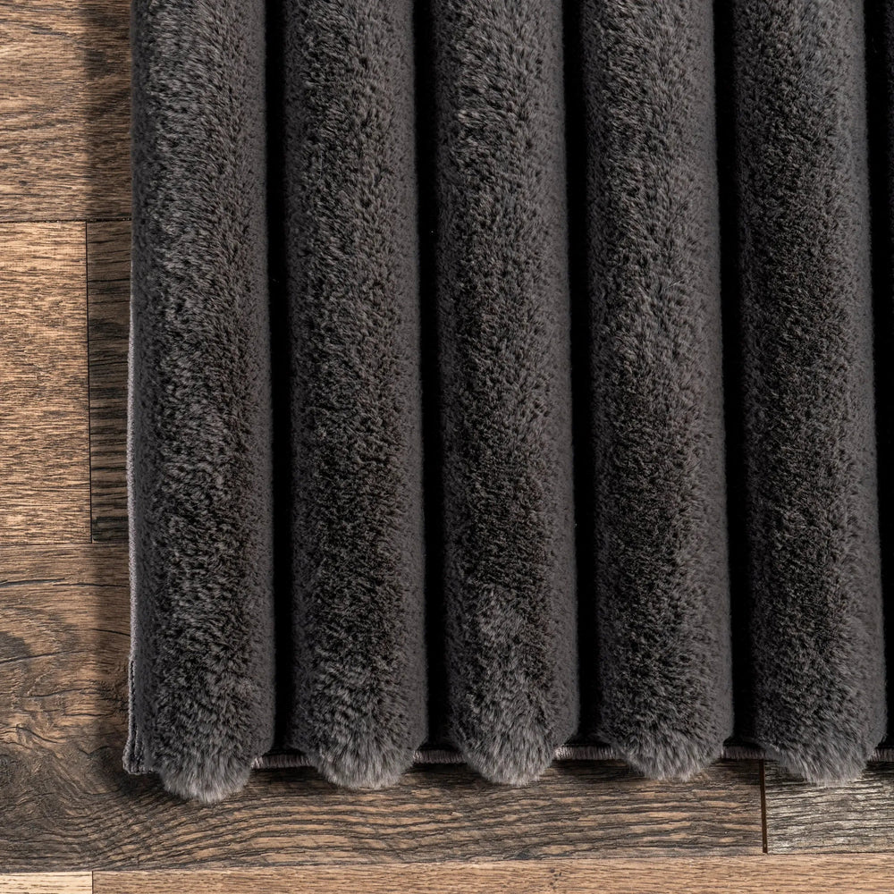 Kris Striped Plush Cloud Washable Rug - From Where Finds - 