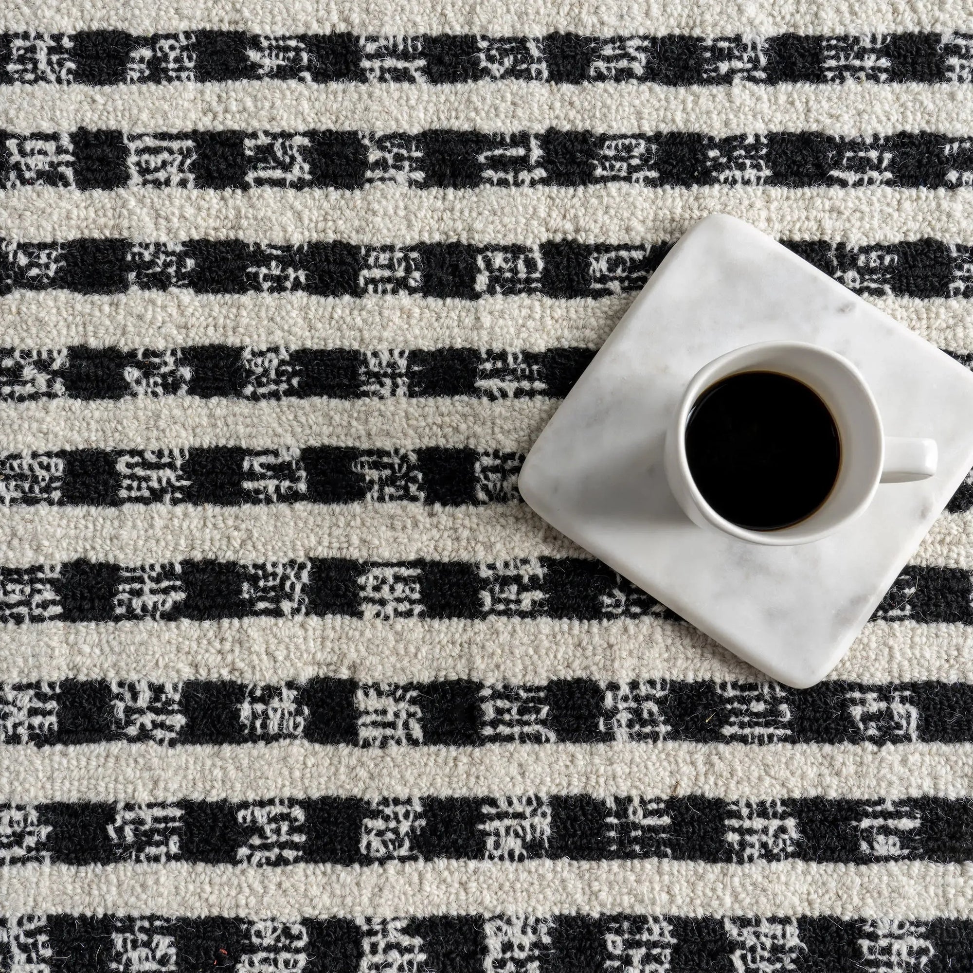Kristie Wool Striped Rug - From Where Finds - 