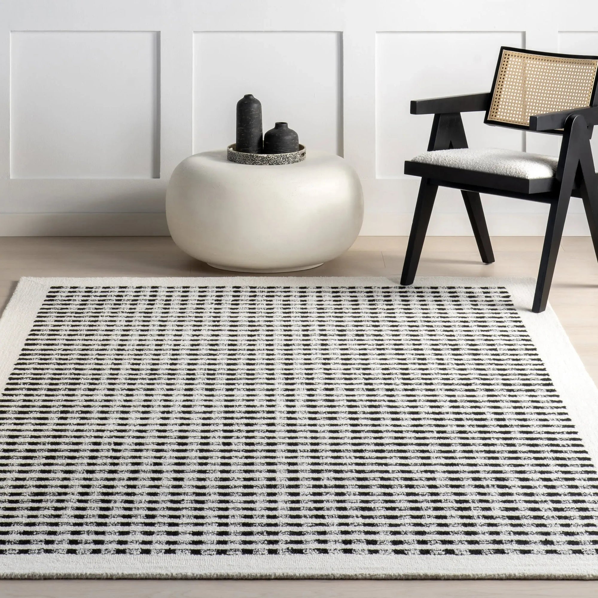 Kristie Wool Striped Rug - From Where Finds - 