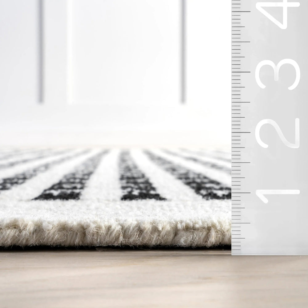 Kristie Wool Striped Rug - From Where Finds - 