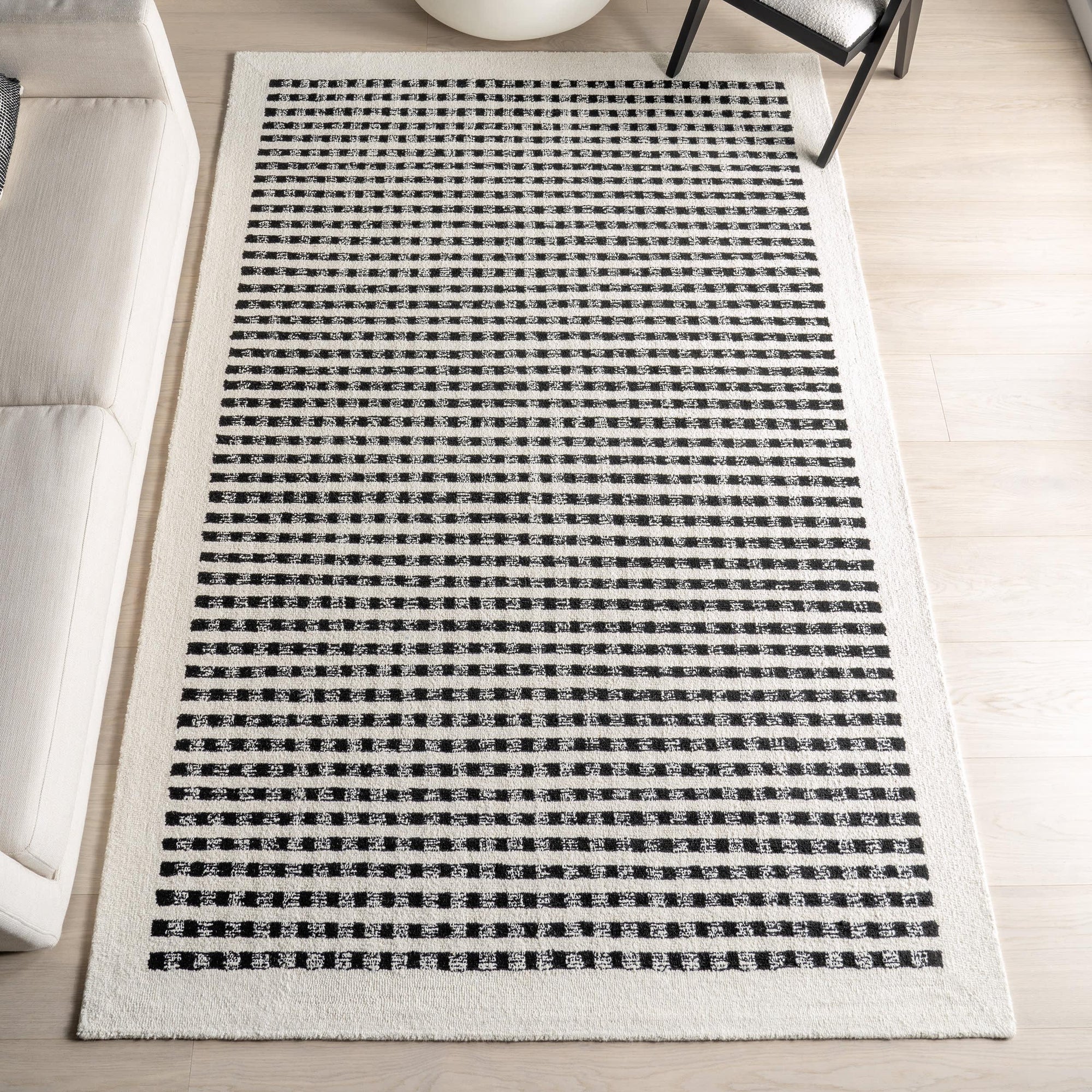 Kristie Wool Striped Rug - From Where Finds - 
