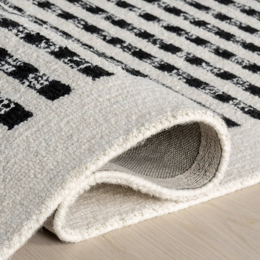 Kristie Wool Striped Rug - From Where Finds - 