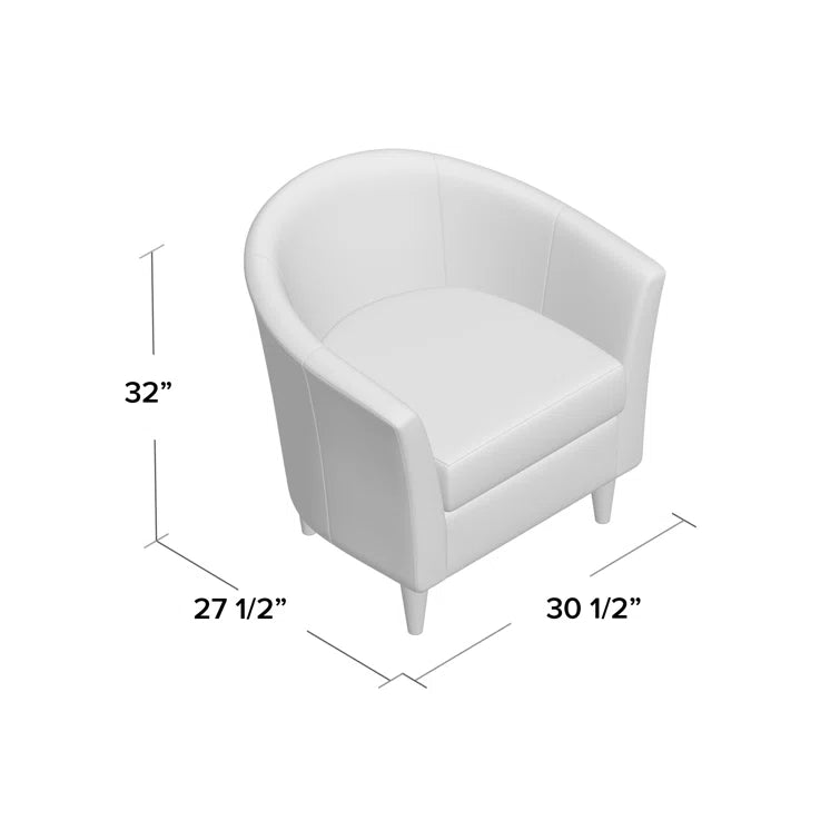 Kronos Upholstered Barrel Chair - From Where - 