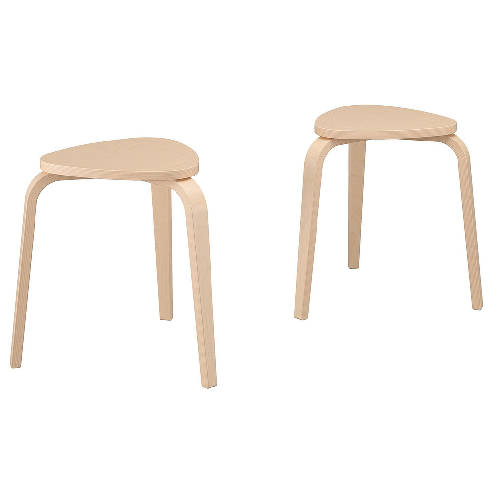 KYRRE Birch Stools (Set of 2) - From Where - 